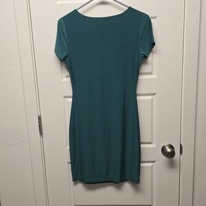 Teal Short Sleeve Women's Dress